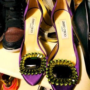 Jimmy Choo open toed heels